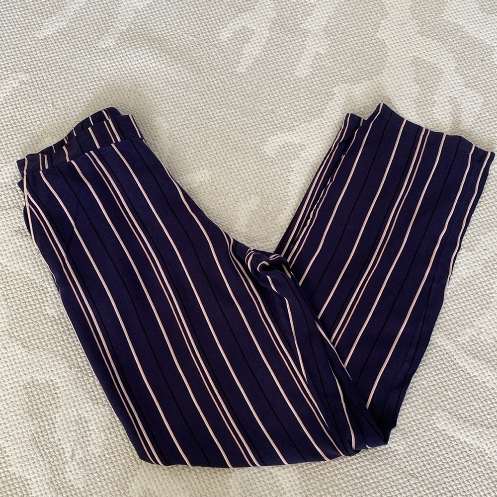 Princesse Tam Tam lounging Striped Navy and White Women's Pant with pockets! Sz6 - Picture 13 of 13